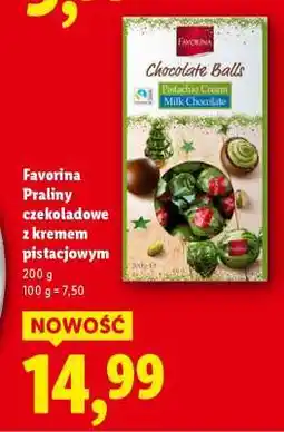 Lidl Favorina Praliny czekoladowe z kremem pistacjowym oferta
