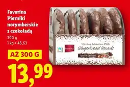 Lidl Favorina Pierniki norymberskie z czekoladą oferta