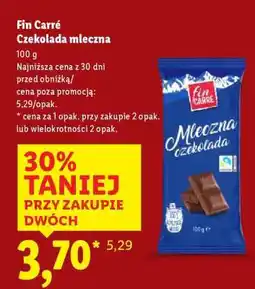Lidl FIN CARRÉ Czekolada mleczna oferta