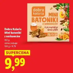 Lidl Dobra Kaloria Mini batoniki z nerkowców oferta