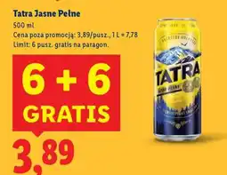 Lidl Tatra Jasne Pełne oferta
