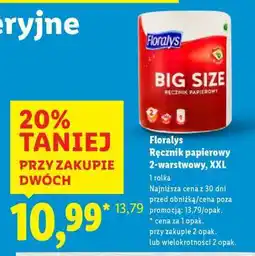 Lidl FLORALYS Ręcznik papierowy 2-warstwowy, XXL oferta