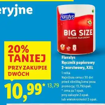 Lidl FLORALYS Ręcznik papierowy 2-warstwowy, XXL oferta