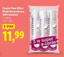 Lidl Cleanic Pure Effect Płatki kosmetyczne, 100% bawełny oferta