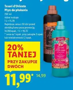 Lidl TESORI D’ORIENTE Płyn do płukania oferta