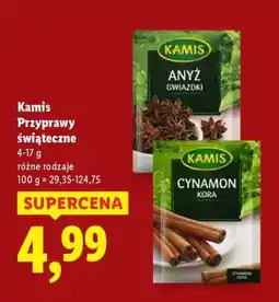 Lidl KAMIS Przyprawy świąteczne oferta