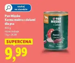 Lidl Pan Mięsko Karma mokra z ziołami dla psa oferta