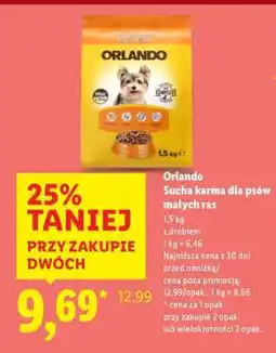 Lidl Orlando Sucha karma dla psów małych ras oferta