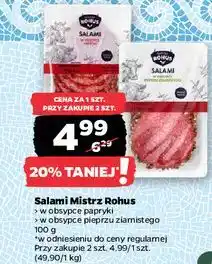 Netto Salami w obsypce pieprzu ziarnistego Mistrz Rohus oferta