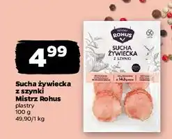Netto Kiełbasa żywiecka sucha z szynki Mistrz Rohus oferta