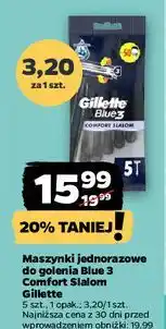 Netto Maszynka do golenia comfort slalom Gillette Blue 3 oferta
