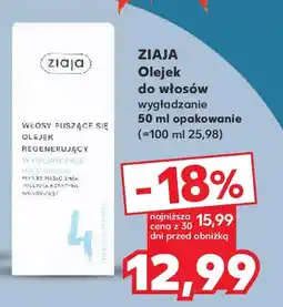 Kaufland ZIAJA Olejek do włosów oferta
