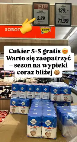 Lidl Cukier biały kryształ Polski Cukier 5+5 gratis oferta