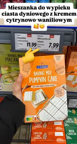Lidl Mieszanka do wypieku ciasta Pumpkin Cake z kremem cytrynowo-waniliowym Belbake oferta