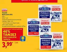 Lidl Masło ekstra 82% Polmlek oferta