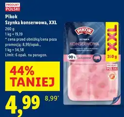 Lidl Szynka konserwowa XXL Pikok oferta