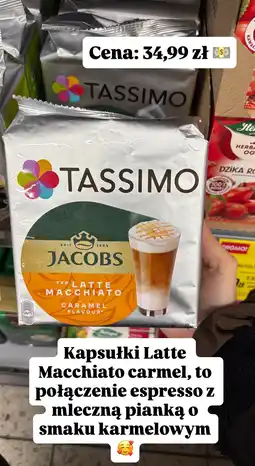 Intermarche Kapsułki Latte Macchiato caramel Tassimo Jacobs oferta