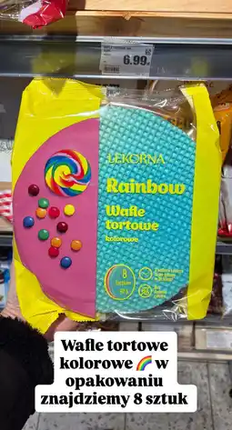 Intermarche Wafle tortowe kolorowe Rainbow Lekorna oferta