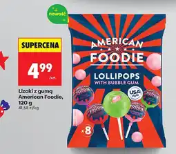 Biedronka Lizaki z gumą American Foodie oferta