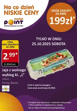 Market Point Jaja z wolnego wybiegu kl. L Fermy Baran oferta