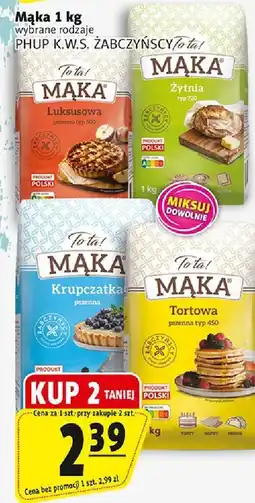 Prim Market Mąka PHUP K.W.S. ZĄBCZYŃSCY różne rodzaje oferta