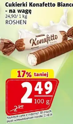Prim Market Cukierki Konafetto Bianco - na wagę 24.90/1kg ROSHEN oferta