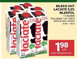 Stokrotka Mleko UHT Łaciate 3,2% Mlekpol oferta