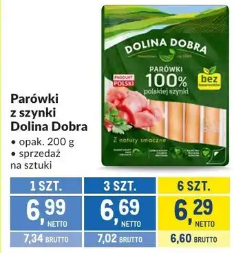 Parówki z szynki Dolina Dobra
