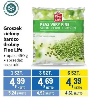 Makro Groszek zielony bardzo drobny Fine Life oferta