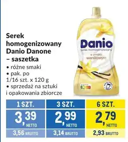 Makro Serek homogenizowany Danio Danone - saszetka różne smaki oferta