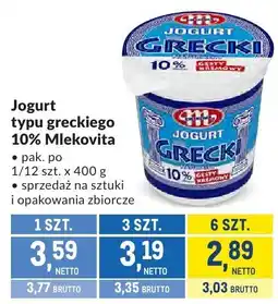 Makro Jogurt typu greckiego 10% Mlekovita oferta