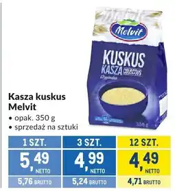 Makro Kasza kuskus Melvit oferta