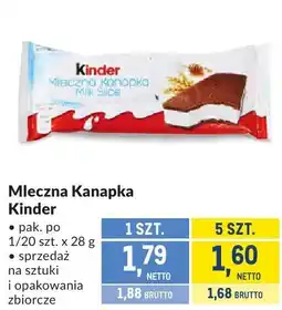 Makro Mleczna Kanapka Kinder oferta
