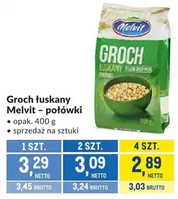 Makro Groch łuskany Melvit - połówki oferta