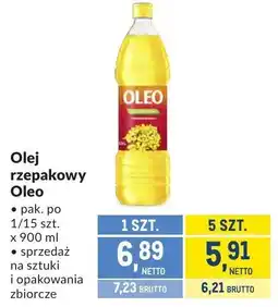 Makro Olej rzepakowy Oleo oferta