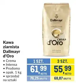 Makro Kawa ziarnista Dallmayr d'Oro Crema Intensa Prodomo oferta