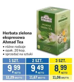 Makro Herbata zielona ekspresowa Ahmad Tea różne rodzaje oferta