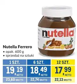 Makro Nutella Ferrero oferta