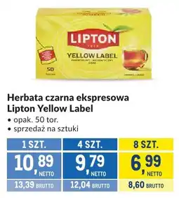 Makro Herbata czarna ekspresowa Lipton Yellow Label oferta