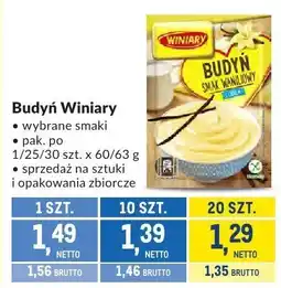 Makro Budyń Winiary wybrane smaki oferta