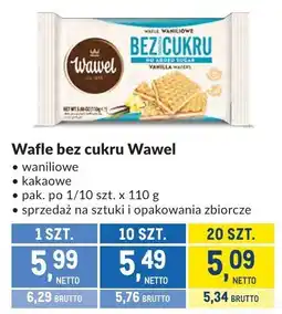 Makro Wafle bez cukru Wawel oferta