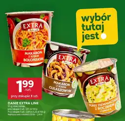 Stokrotka Danie Extra Line makaron z sosem/puree ziemniaczane różne rodzaje 51 g oferta