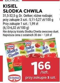 Stokrotka Kisiel Słodka Chwila 31,3-32,5 g Dr. Oetker różne rodzaje oferta