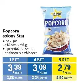 Makro Popcorn solony Star oferta