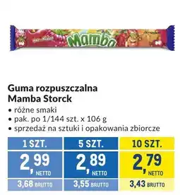 Makro Guma rozpuszczalna Mamba Storck oferta