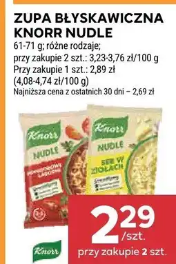 Stokrotka Zupa błyskawiczna Knorr Nudle 61-71 g różne rodzaje oferta
