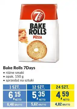 Makro Bake Rolls 7Days pizza różne smaki 150g oferta
