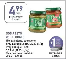 Stokrotka Sos pesto Well Done oferta