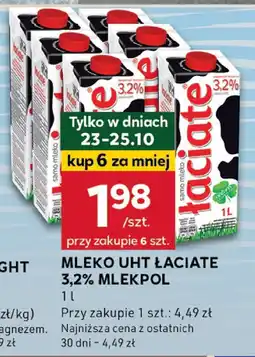 Stokrotka Mleko UHT Łaciate 3,2% Mlekpol oferta
