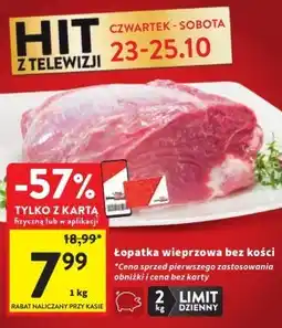Intermarche Łopatka bez kości Hit oferta